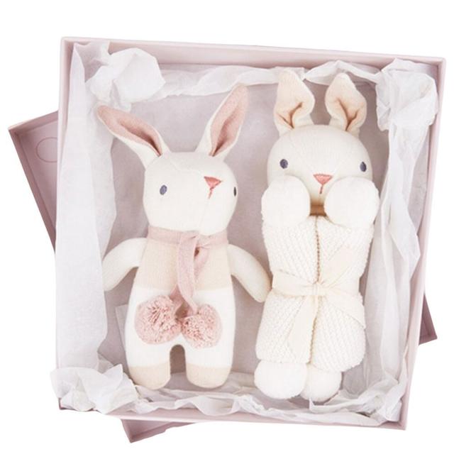 Threadbear Design - Baby Bunny Gift Set - Cream