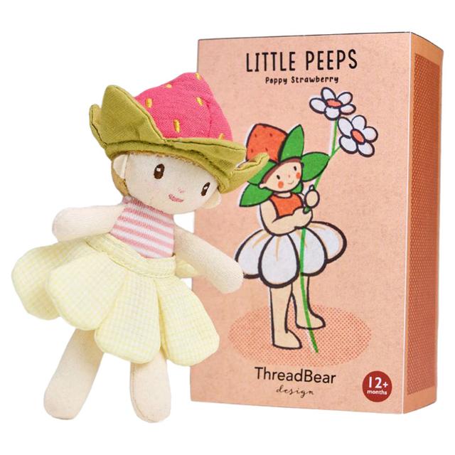 ThreadBear Design - Little Peeps Poppy Strawberry Soft Toy