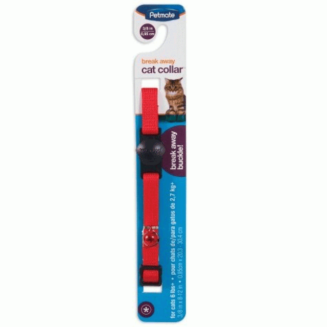 Petmate - Breakaway Cat Collar - 3/8" - Red