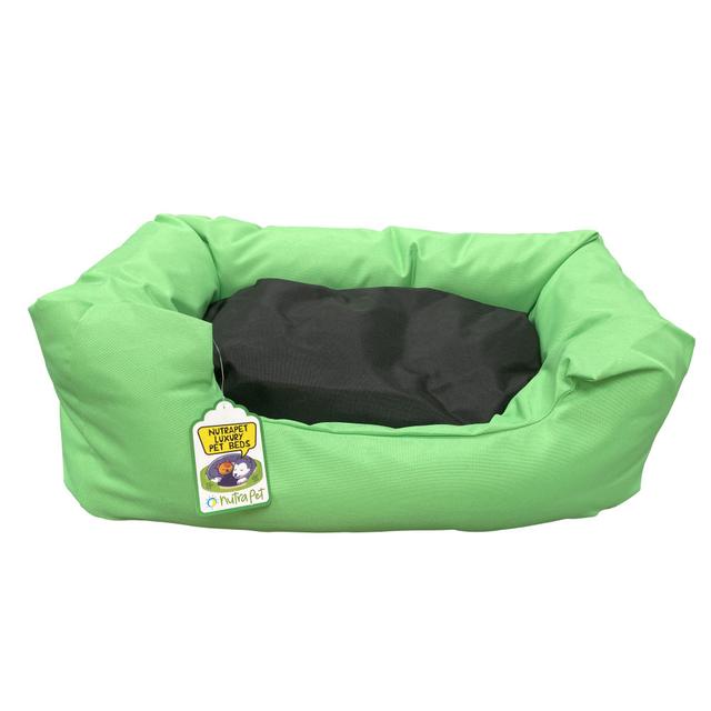 NutraPet - Large Lounger Bed - Green & Black