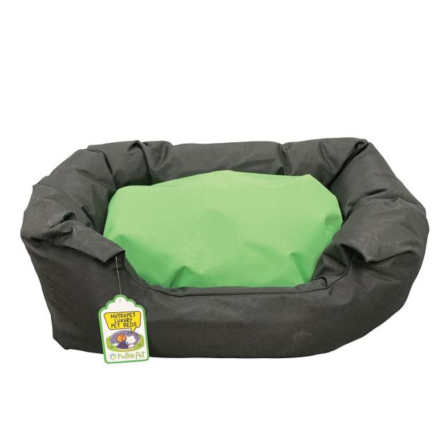 NutraPet - Small Lounger Bed - Black & Green