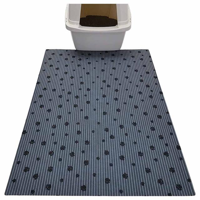 Drymate - Scented Cat Litter Mat - Grey Stripe /Black Paw