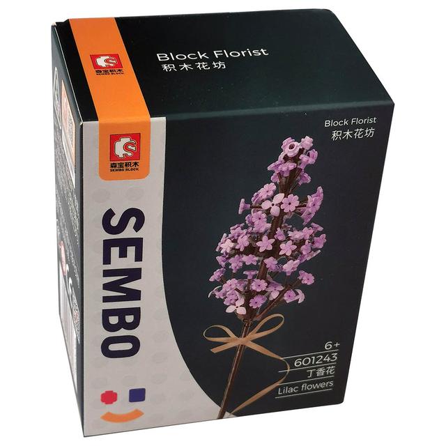 Sembo - Lilac Flower Building Blocks - Purple