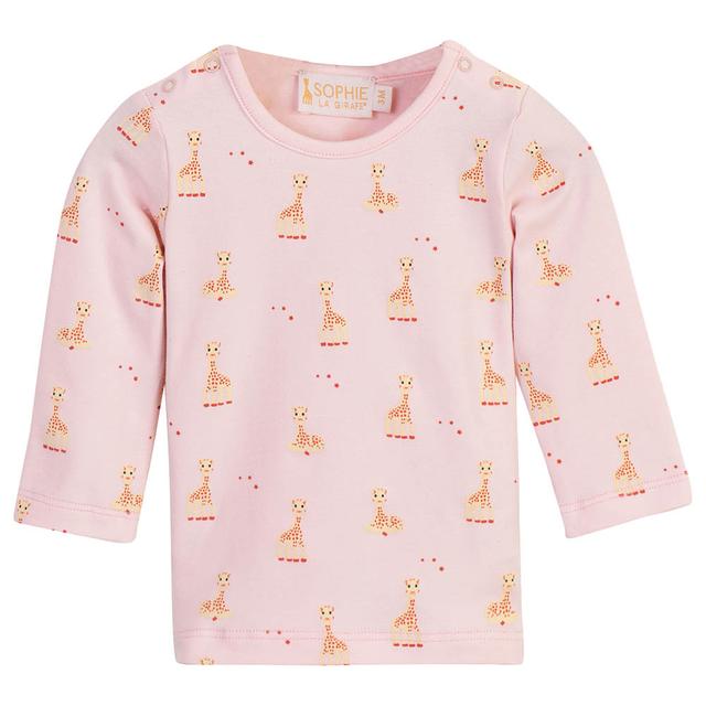 Sophie La Girafe - Long Sleeved T-Shirt - Barely Pink