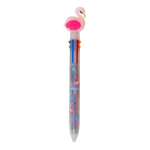 Pinak - 6 Color Pink Flamingo Pen