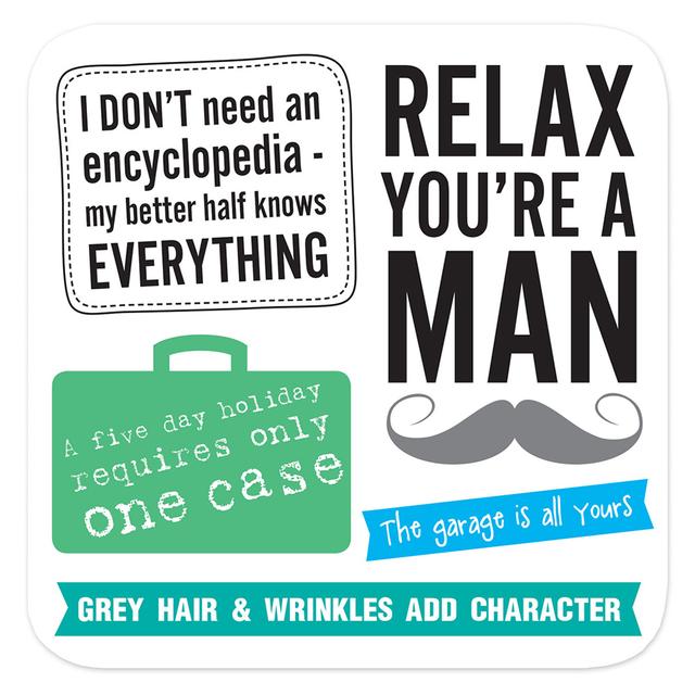 Otter House - Relax You Are A Man Coasters