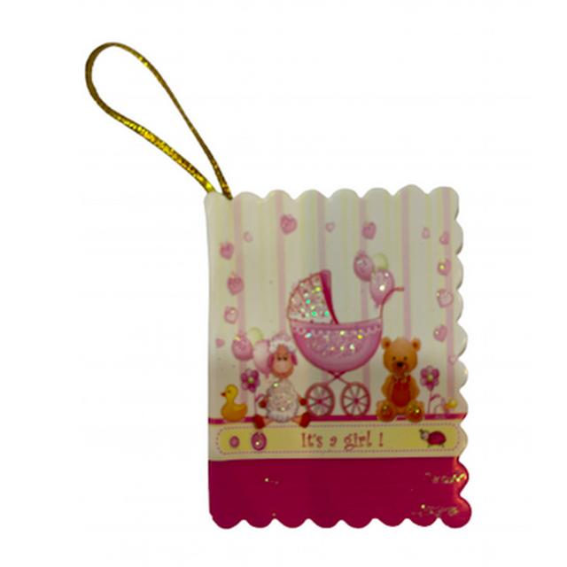 Pinak - Its A Girl Pram And Toys Tag