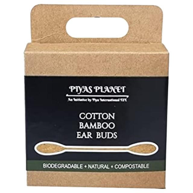 Piyas Planet - Cotton Bamboo Ear Buds - Pack of 80