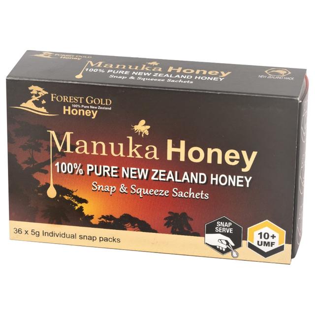 Forest Gold - Manuka 10+ UMF Pure Raw NZ Honey Packs - 180g - 36pcs