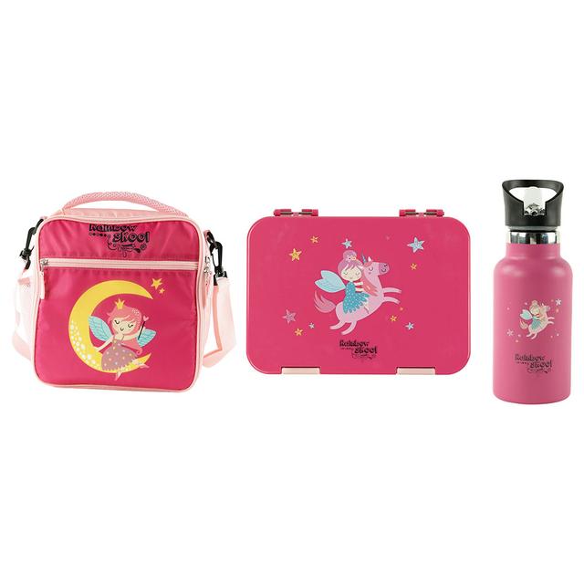 Rainbow Skool - Fairy Set of 3 - Toddler - Lunchbag, Lunchbox & Stainless Steel Waterbottle