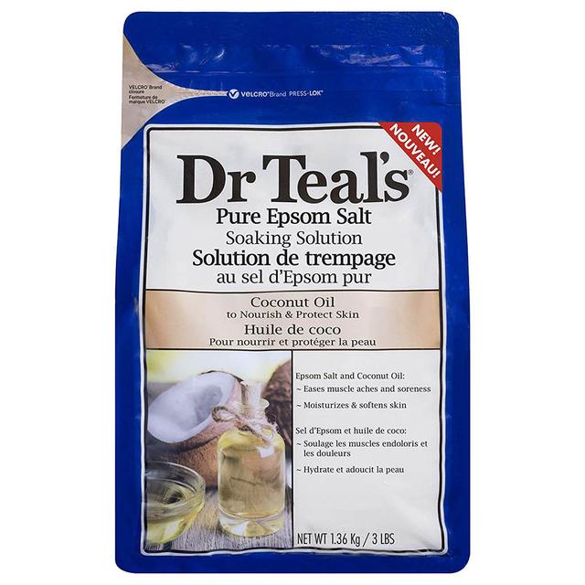 Dr Teal's Epsom Bath Salt SoakingSolution Coconut Oil 1.36kg