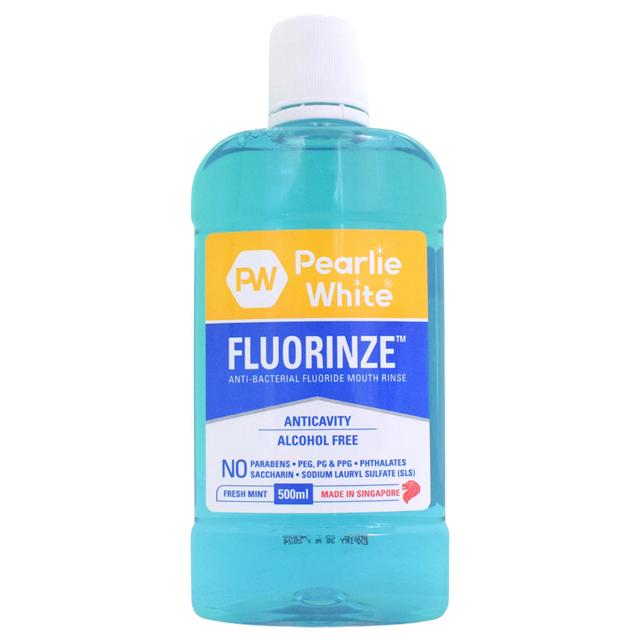 Pearlie White - Fluorinze Mouth Wash - Fresh Mint - 500ml