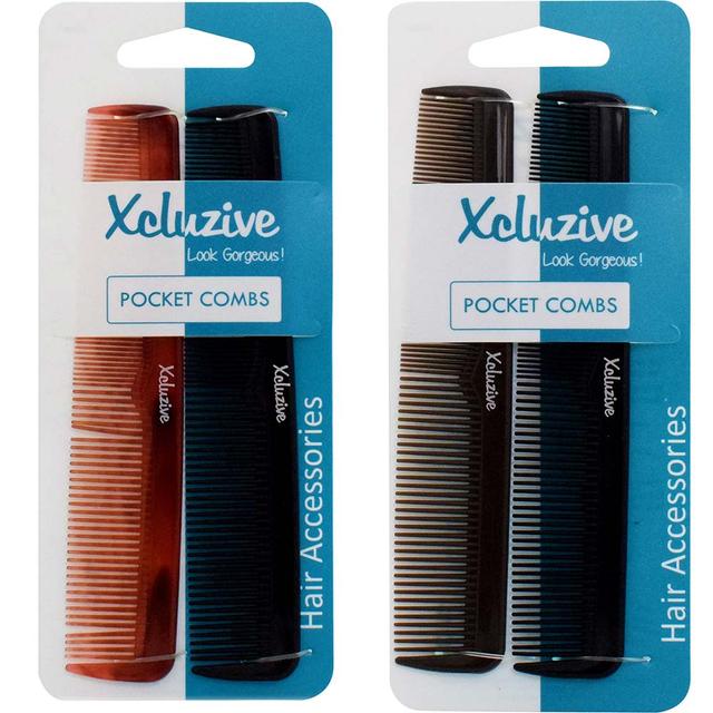 Xcluzive - Twin Pack Pocket Comb - Assorted