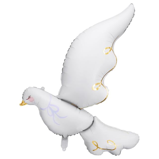 Party Deco - Foil Balloon - Dove - White