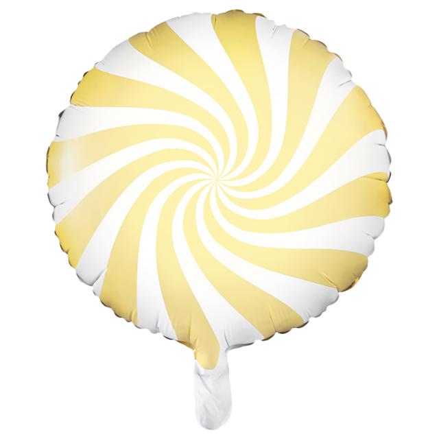 Party Deco - Candy Foil Balloon - Light Yellow