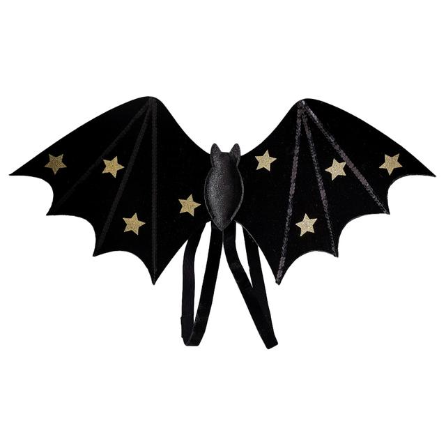 Ginger Ray - Bat Sparkle Wings - Black/Gold