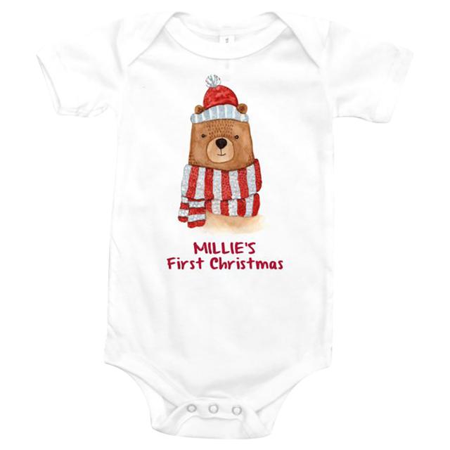 Mini Plum - Personalised Polar Bear Bodysuit