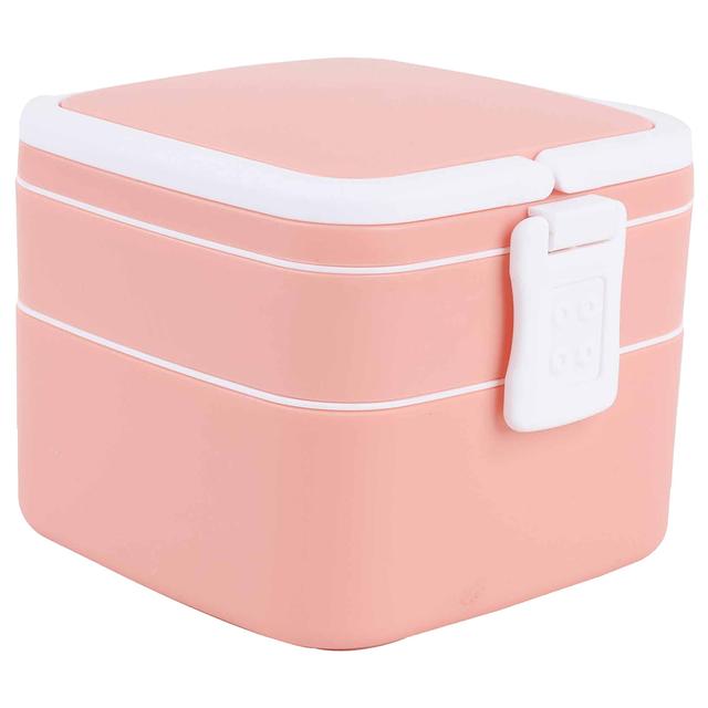 Prickly Pear - Bento Box Lunchbox w/ Handle - 2 Layer - Pink