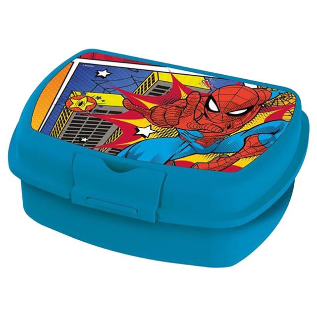 Stor - Urban Spiderman Midnight Lunch Box w/ 1 Compartment - Blue