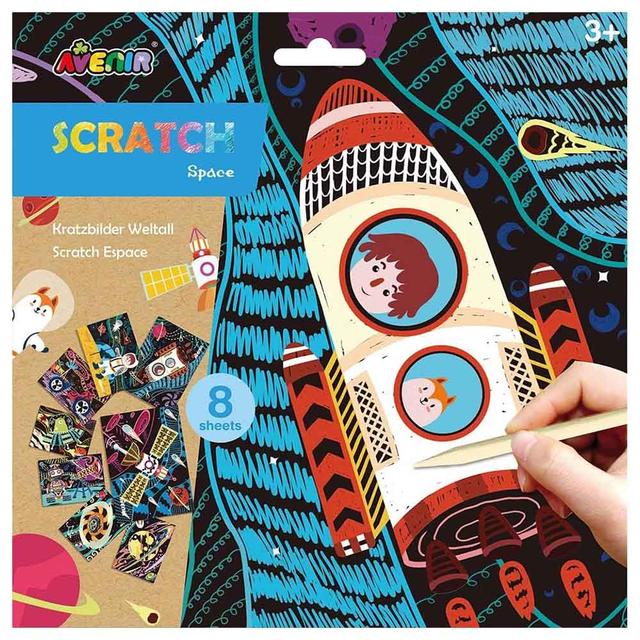 Avenir - Scratch Art Kit - Space