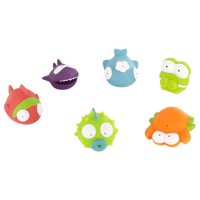 Badabulle - Ocean Animals Bath Toys, 6pcs