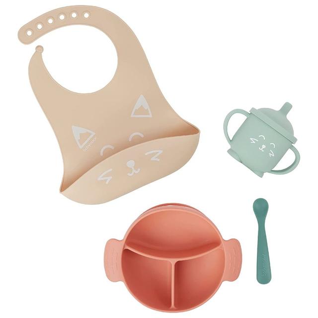 Babymoov - Learn ISY Baby Mealtime Set of 4 - Terracotta Fox