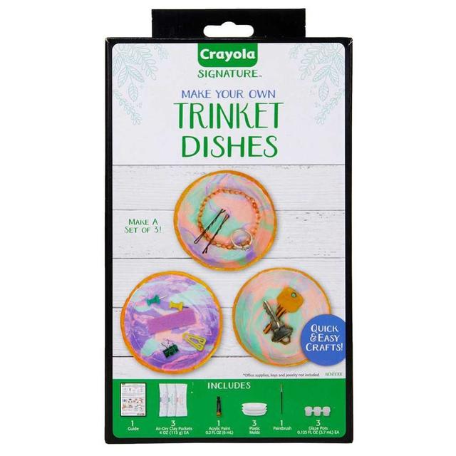 Crayola - Signature Make Your Own Trinket Dishes