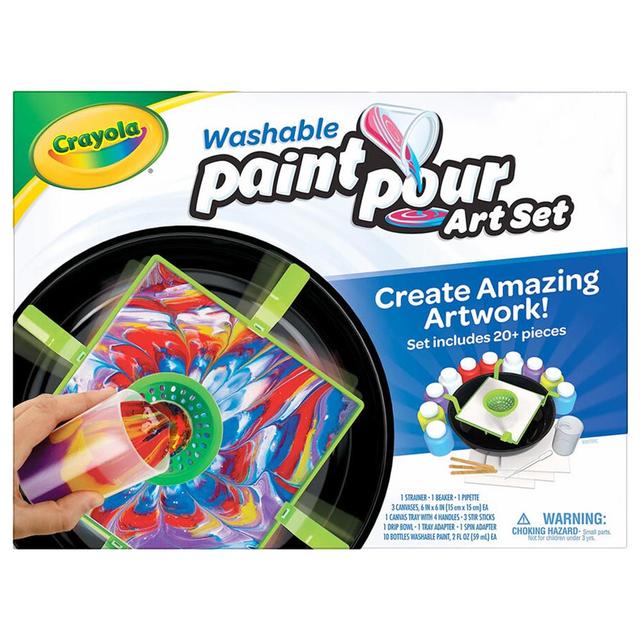 Crayola - Washable Paint Pour Art Set