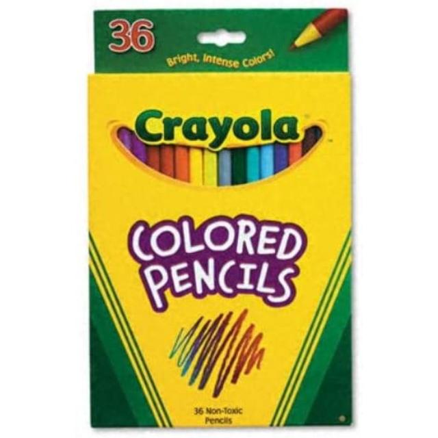 Crayola - Set of 36 Colored Pencils - Long