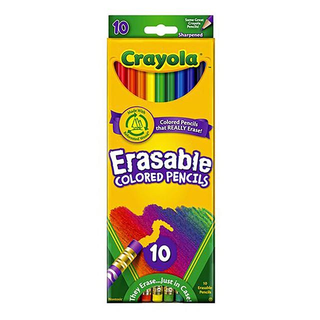 Crayola - Erasable Colored Pencils - 10 Count