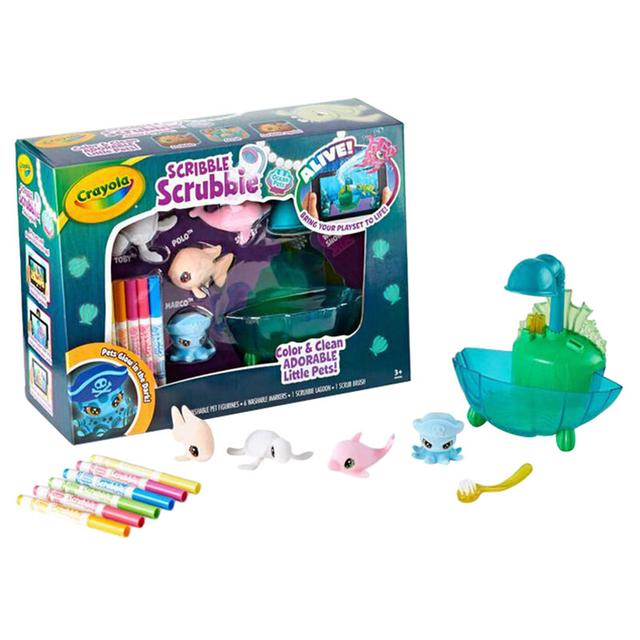 Crayola - Scribble Scrubbie Glow, Deep Sea Lagoon Color Set