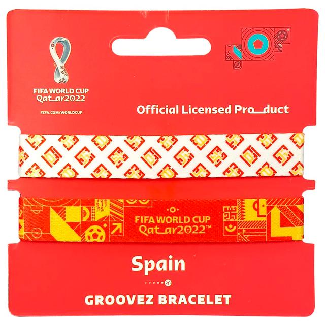 Fifa - Fabric Fashionable Qatar 2022 World Cup Country Team Nylon Wrist Band - Spain 1pc - Assorted