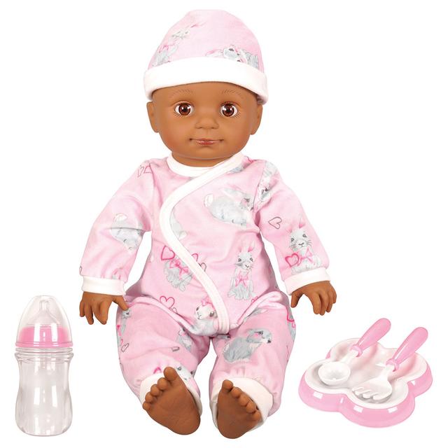 Lotus - Soft-Bodied Afro-American Baby Doll - 18-inch