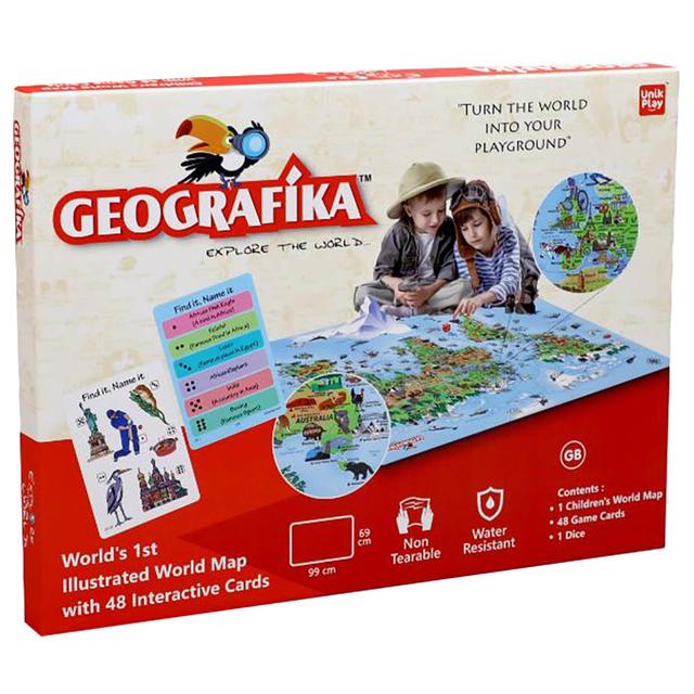 Unikplay - Geografika Educational World Map Board Game