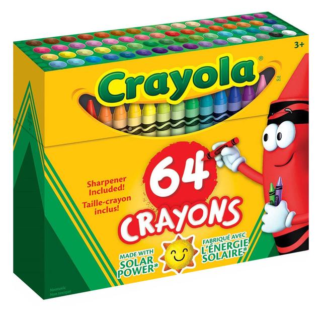 Crayola - Set of 64 Crayons - Non-Peggable