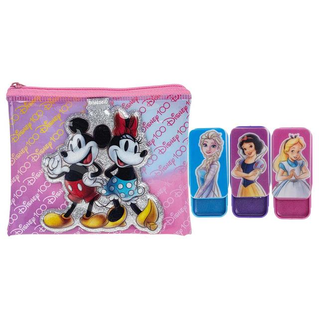 Disney 100th - Townley Girl 3PK Lip Gloss Slider with Bag