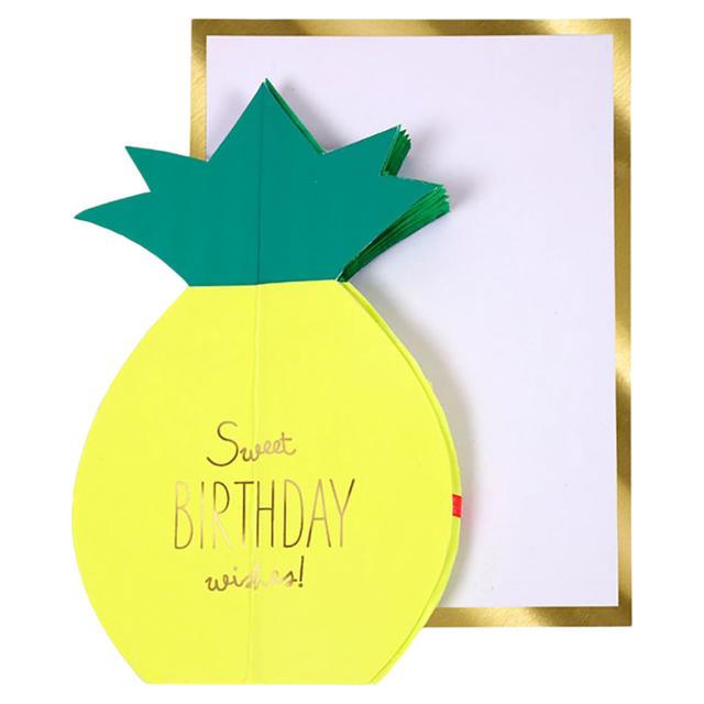 Meri Meri - Pineapple Honeycomb Card