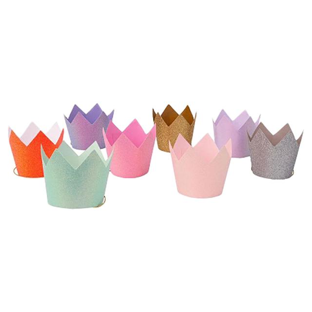 Meri Meri - Glitter Party Crowns - 8 Pcs