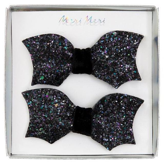 Meri Meri - Bat Bow Glitter Clips 2 pcs