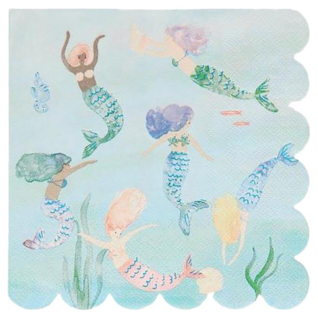 Meri Meri - Mermaids Swimming Napkins 