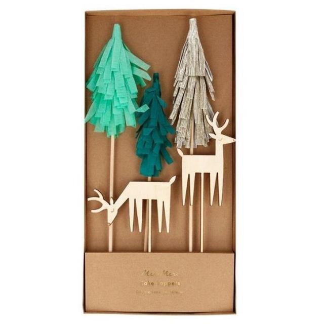 Meri Meri - Woodland Cake Topper Pack of 5