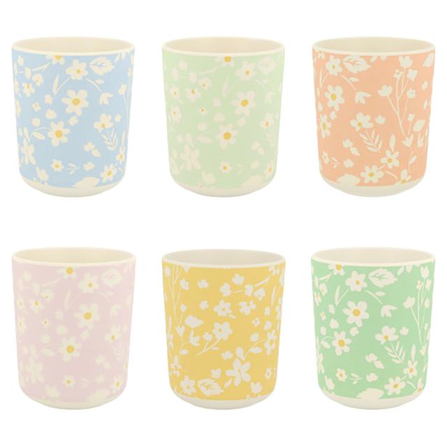 Meri Meri - Floral Bamboo Cups - 6pcs