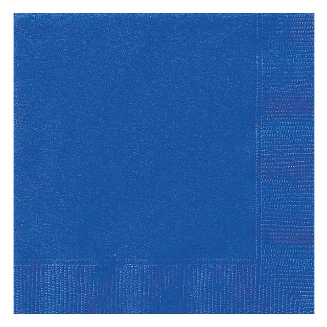 Unique - Luncheon Napkin Pack of 20 - Royal Blue