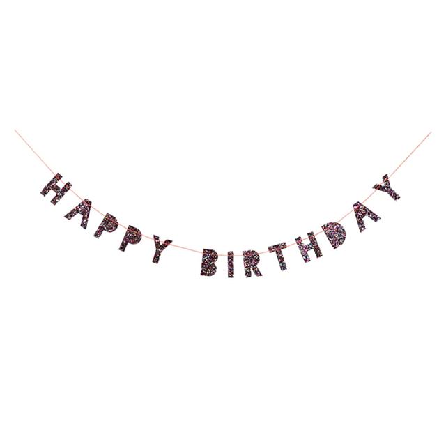 Meri Meri - Colored Glitter Birthday Garland