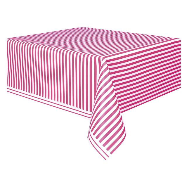 Unique - Stripes Table Cover - Hot Pink