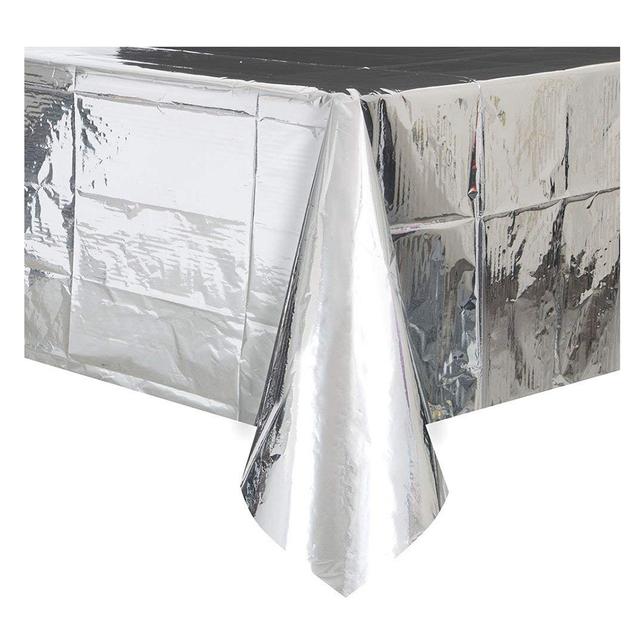 Unique - Foil Table Cover - Silver