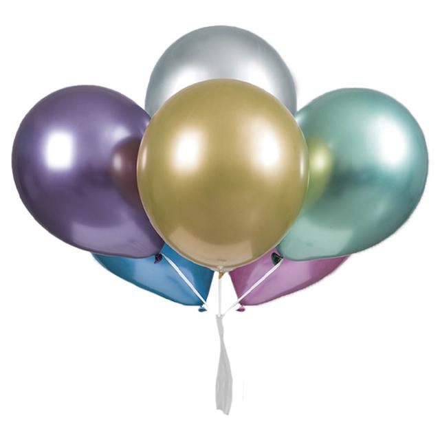 Unique - Platinum Latex Balloon - 6 pcs