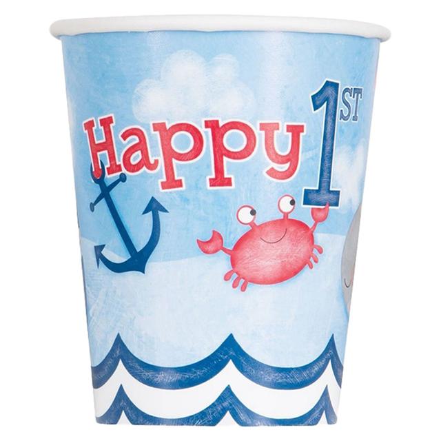 Meri Meri - Nautical Boy 1st Birthday Cups