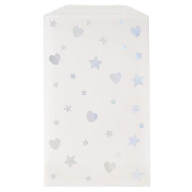 Unique - Iridescent Hearts & Stars Treat Bag