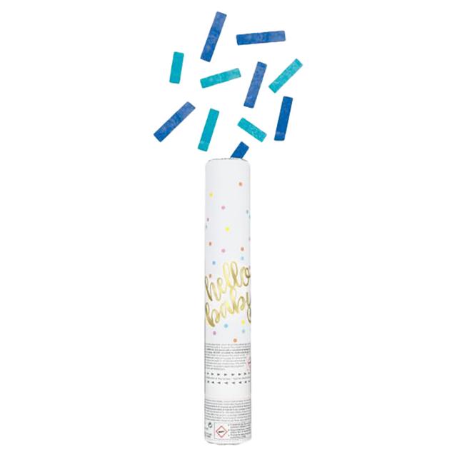 Unique - Hello Baby Blue Confetti Cannon